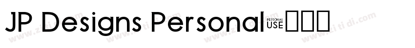JP Designs Personal字体转换